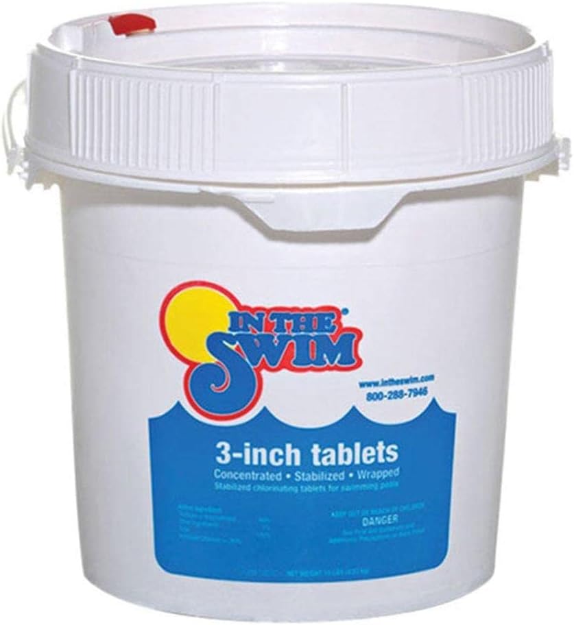 In The Swim 3 Inch Stabilized Chlorine Tablets for Sanitizing Swimming Pools