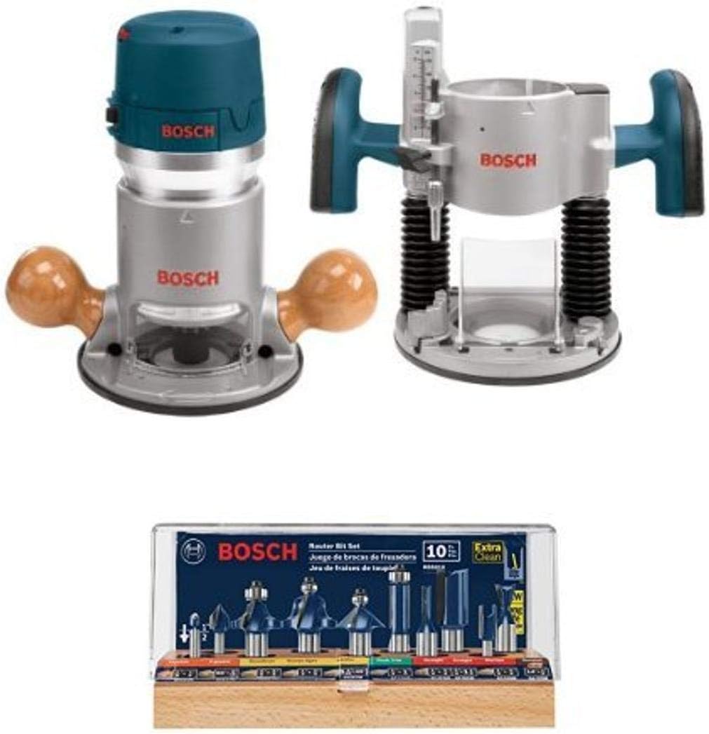 BOSCH 1617EVSPK Wood 12 Amp Router Tool Combo Kit