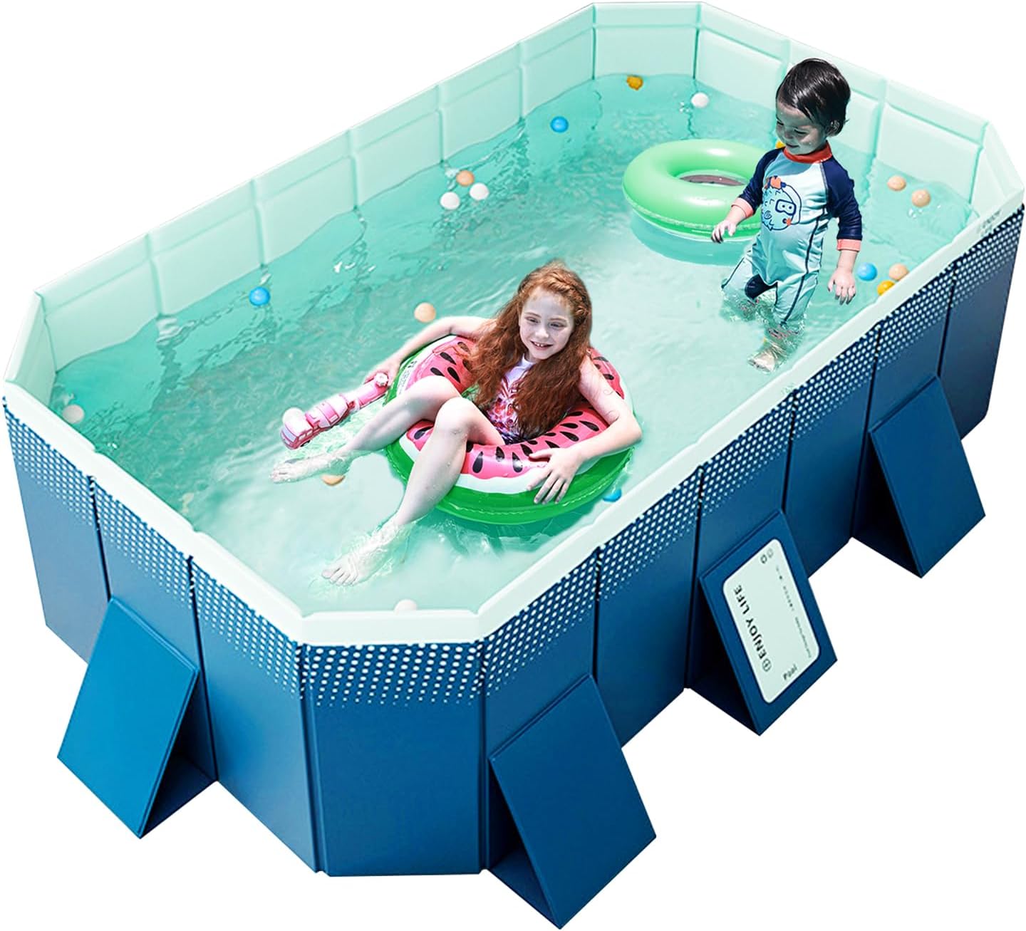 Foldable Non-Inflatable Kids' and Adults' Outdoor Swimming Pool