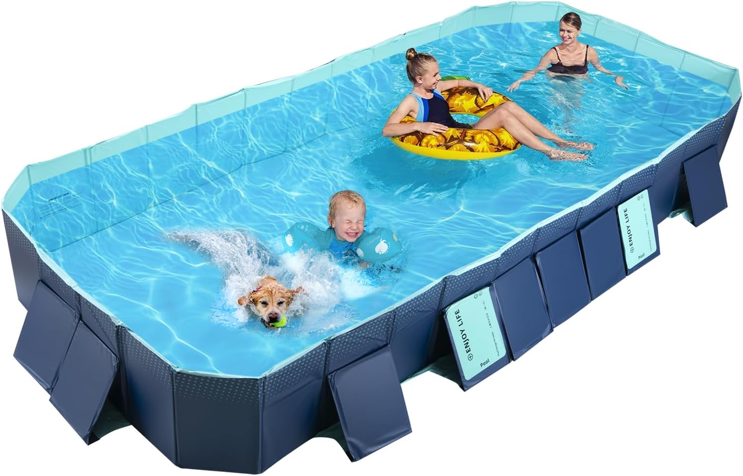 Foldable Non-Inflatable Kids' and Adults' Outdoor Swimming Pool