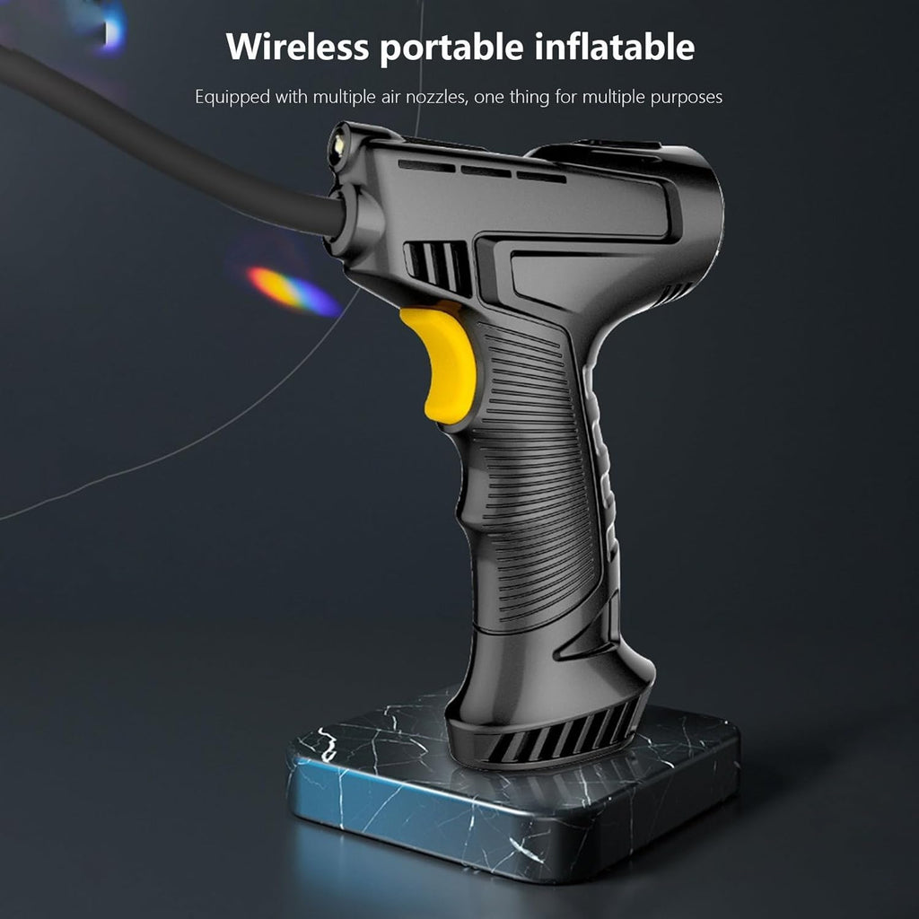Tire Inflator Pump with Emergency LED Light
